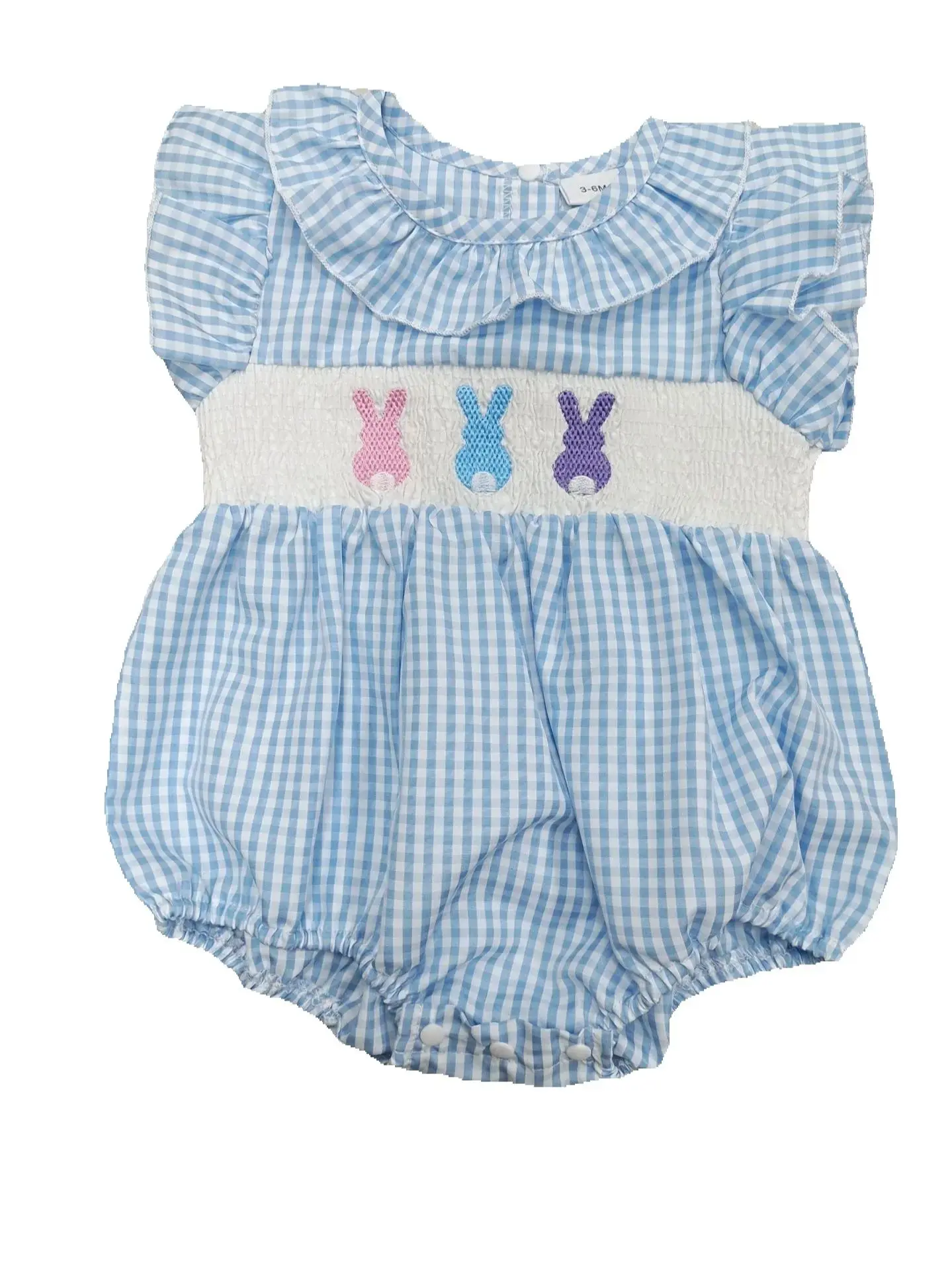 Easter Bunny Boutique Toddler Girls Boys Jumpsuit Small Fly Sleeve Cute Bunny Pattern Embroidery Blue Purple Pink Stretch
Easter Bunny Boutique Toddler Girls Boys Jumpsuit Small Fly Sleeve Cute Bunny Pattern Embroidery Blue Purple Pink Stretch