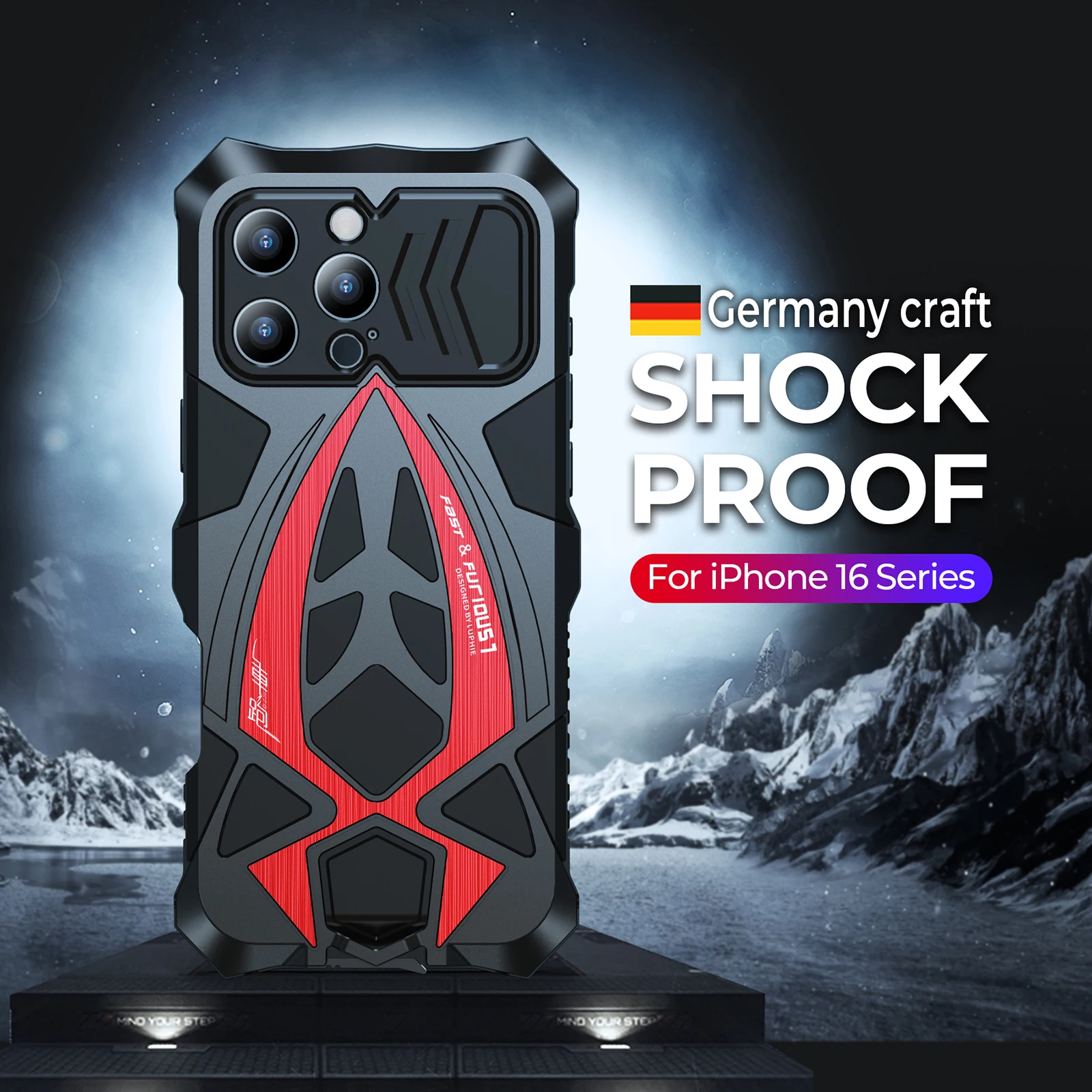Shockproof Racing Car Phone Shell, Armor Shock, Metal Aluminum, Silicone Case For apple IPhone 16 Pro Max 14 15 Pro max Cover
Shockproof Racing Car Phone Shell, Armor Shock, Metal Aluminum, Silicone Case For apple IPhone 16 Pro Max 14 15 Pro max Cover