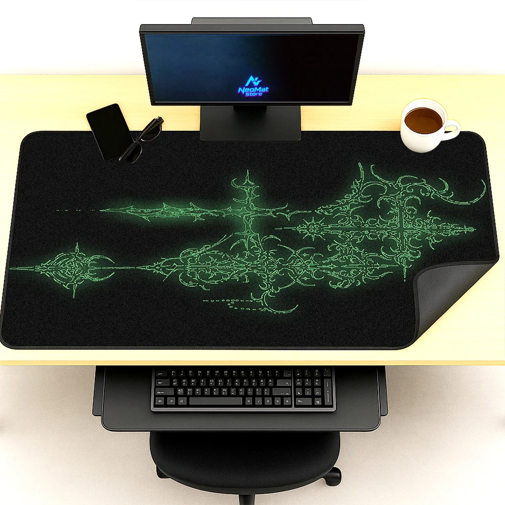 Gothic Desk Mat Large Keyboard Dark Green Ornate Cross Design Very Thick 120x60 Gaming Extra 140x60 Nonslip Computer Accessories
Gothic Desk Mat Large Keyboard Dark Green Ornate Cross Design Very Thick 120x60 Gaming Extra 140x60 Nonslip Computer Accessories