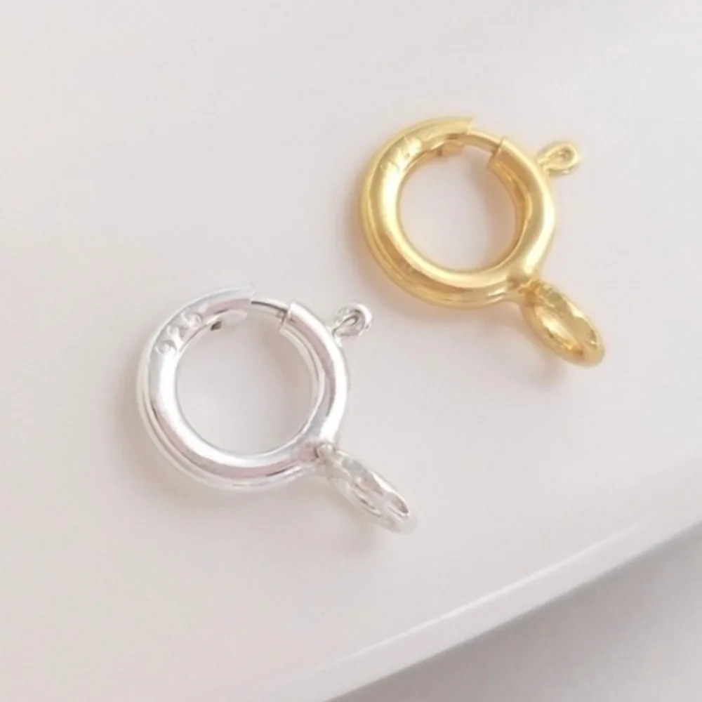 Spring Buckle Silver Colordiy Handmade Silver Jewelry Buckle Finish Jewelry Accessories Material
Spring Buckle Silver Colordiy Handmade Silver Jewelry Buckle Finish Jewelry Accessories Material