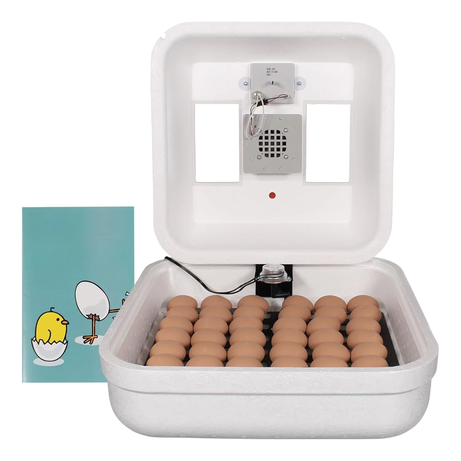 Egg Incubator with Automatic Egg Turner for Hatching Chicken - Goose, Duck, Turkey, Quail, Chicken Incubator
Egg Incubator with Automatic Egg Turner for Hatching Chicken - Goose, Duck, Turkey, Quail, Chicken Incubator