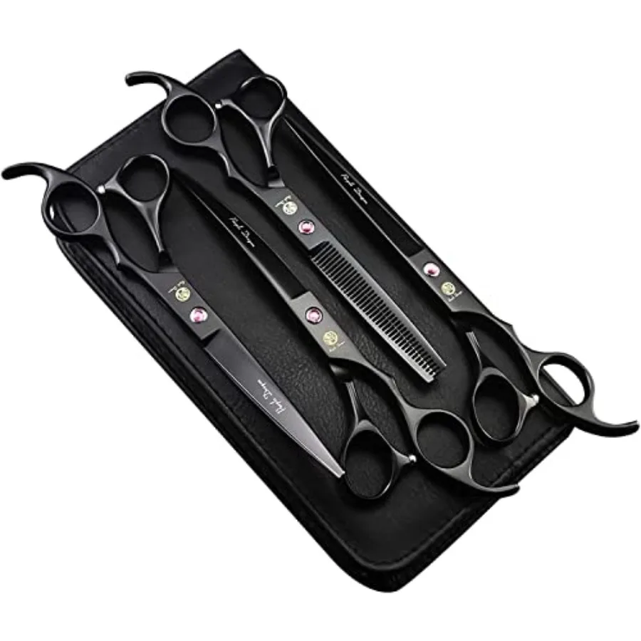 Professional 7.0 inch 4PCS Pet Grooming Scissors Kit Japan Premium Steel Straight Curved and Thinning Blade Dog Hair Cutting Sh
Professional 7.0 inch 4PCS Pet Grooming Scissors Kit Japan Premium Steel Straight Curved and Thinning Blade Dog Hair Cutting Sh