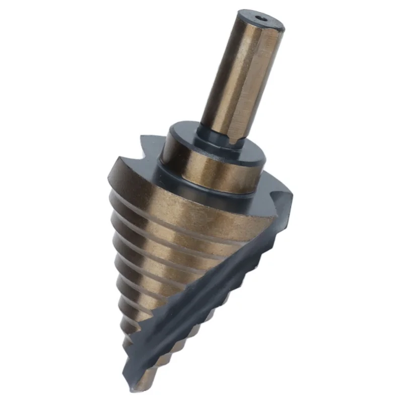 Spiral Step Drill Bit 10 Size Dark Yellow High Speed Steel Grooved Stepped Drills Bits
Spiral Step Drill Bit 10 Size Dark Yellow High Speed Steel Grooved Stepped Drills Bits
