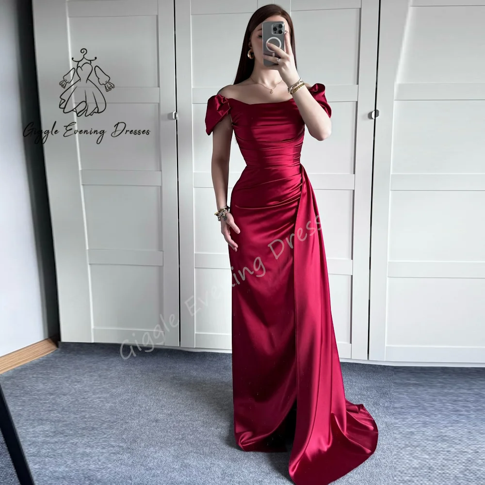 Customized Giggle Evening Dress Straight Short Sleeves Off-the-shoulder Ruched elegant Formal Saudi evening dress for women 2024
Customized Giggle Evening Dress Straight Short Sleeves Off-the-shoulder Ruched elegant Formal Saudi evening dress for women 2024