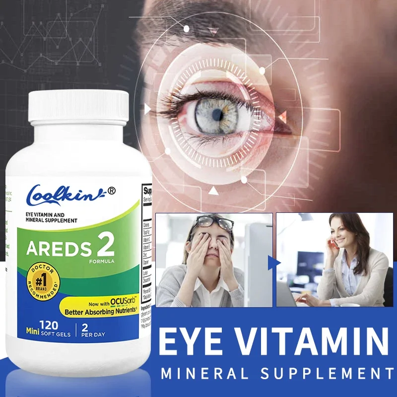 AREDS 2 Eye Vitamins with Lutein and Zeaxanthin Extracts, for Eye Health, Eye Fatigue, Dryness, Yellow Spots
AREDS 2 Eye Vitamins with Lutein and Zeaxanthin Extracts, for Eye Health, Eye Fatigue, Dryness, Yellow Spots