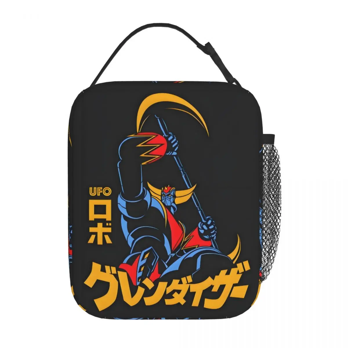 Custom Goldrake Halberd Thermal Insulated Lunch Bags Mazinger Z Portable Lunch Tote for School Storage Food Box
Custom Goldrake Halberd Thermal Insulated Lunch Bags Mazinger Z Portable Lunch Tote for School Storage Food Box