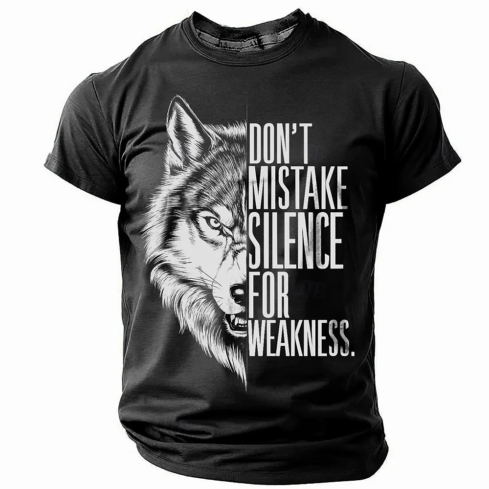 Funny 3D Wolf Print Men's T-shirt Casual O-neck Short Sleeve Top Hip Hop Trend Harajuku Streetwear Fashion Oversized Men Clothes
Funny 3D Wolf Print Men's T-shirt Casual O-neck Short Sleeve Top Hip Hop Trend Harajuku Streetwear Fashion Oversized Men Clothes