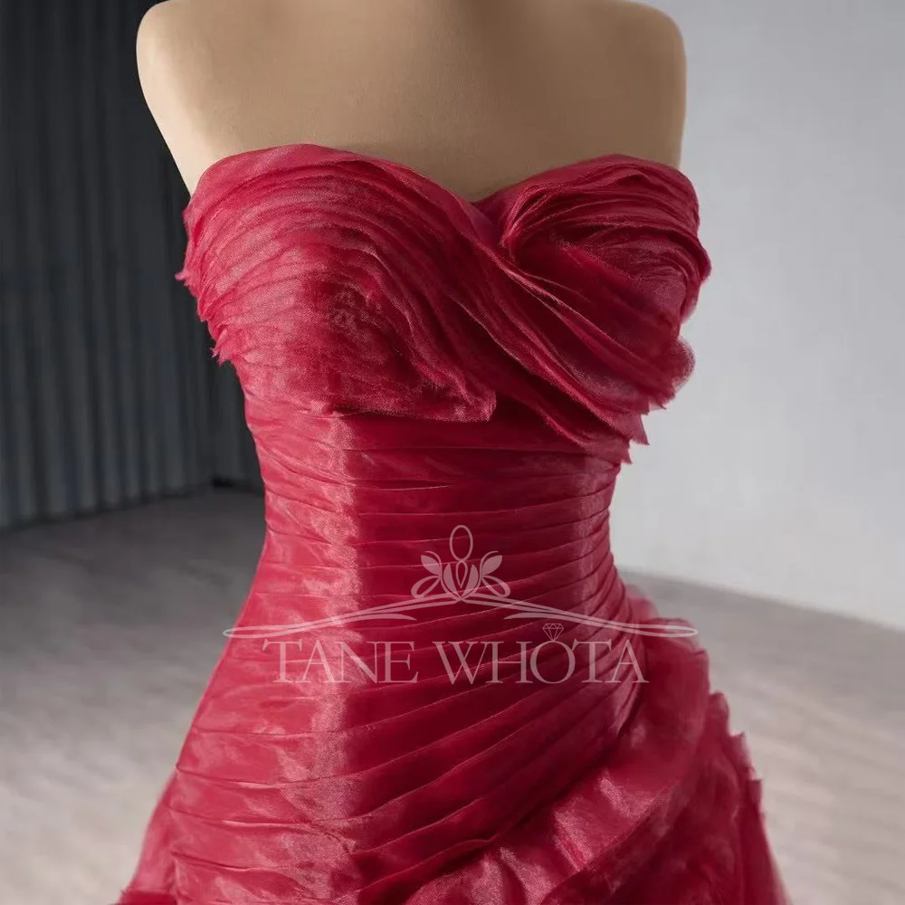 Luxury Red Lace Evening Party Dress Sweetheart Sleeveless A-Line Prom Dress with Lace-Up Back for Women Customized
Luxury Red Lace Evening Party Dress Sweetheart Sleeveless A-Line Prom Dress with Lace-Up Back for Women Customized