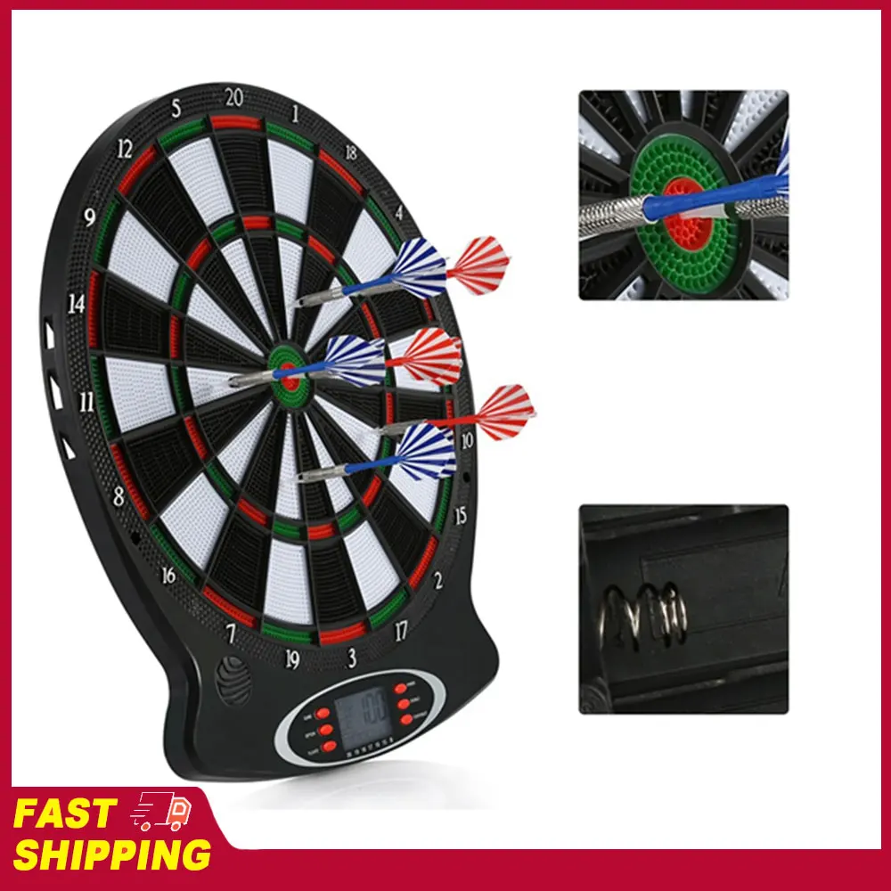 1pc Electronic Hanging Dartboard Dart Target Games Professional LCD Scoring Indicator Dart GameTool with 6pcs Darts
1pc Electronic Hanging Dartboard Dart Target Games Professional LCD Scoring Indicator Dart GameTool with 6pcs Darts
