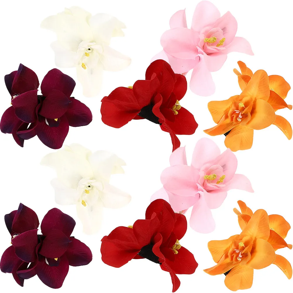 10Pcs Realistic Orchid Flower Hair Clips for Women Elegant Floral Barrettes Daily Wedding Party Prom Summer Hair Accessories
10Pcs Realistic Orchid Flower Hair Clips for Women Elegant Floral Barrettes Daily Wedding Party Prom Summer Hair Accessories