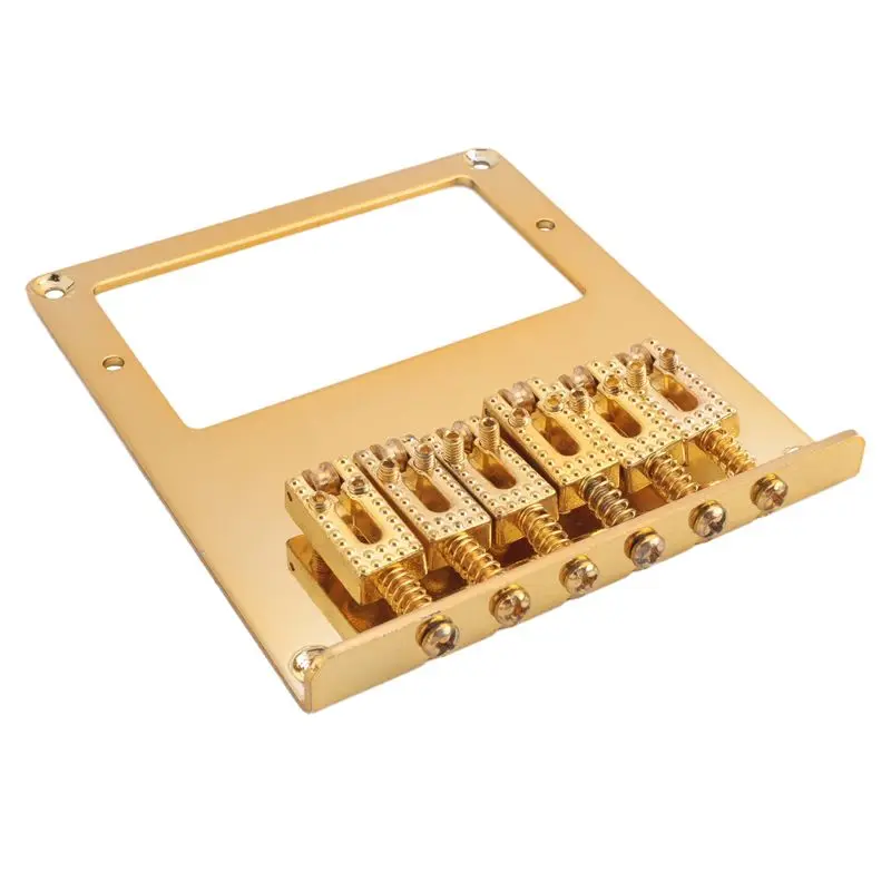 AEF5-6 Роликовый бридж-гитарный бридж с 6 струнными звукоснимателями хамбакер для гитары Tele (золотой)
AEF5-6 Роликовый бридж-гитарный бридж с 6 струнными звукоснимателями хамбакер для гитары Tele (золотой)