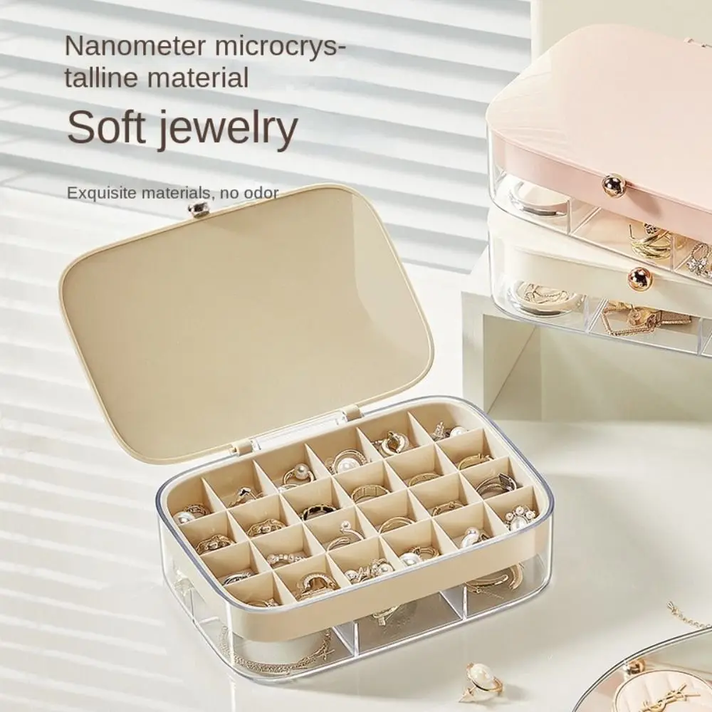 Large Capacity Jewelry Storage Box Multi Grid Anti-oxidation Jewelry Holder Organizer Dust Prevention Double-Layer
Large Capacity Jewelry Storage Box Multi Grid Anti-oxidation Jewelry Holder Organizer Dust Prevention Double-Layer