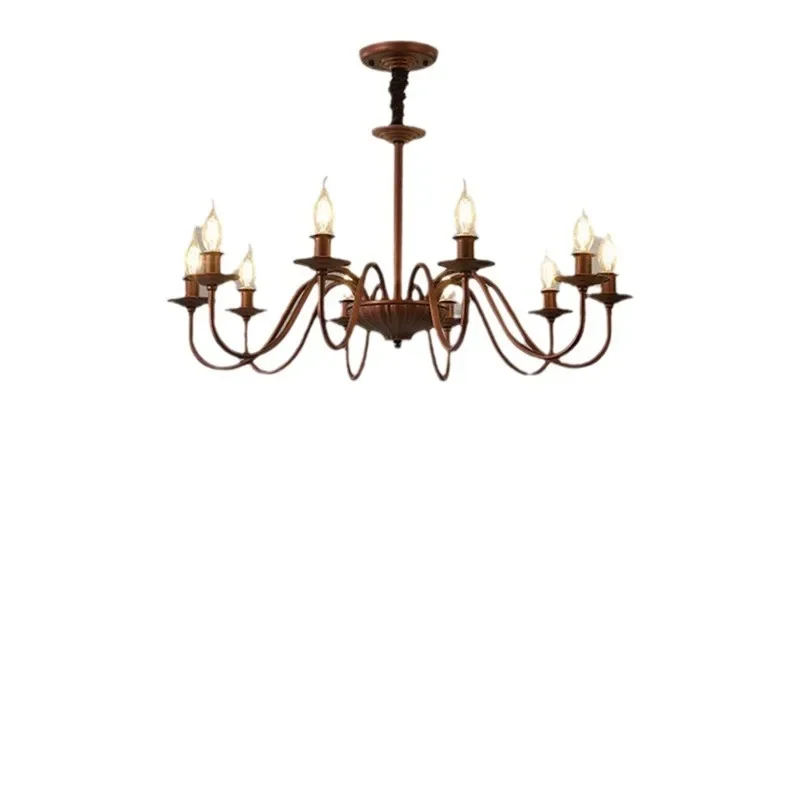American living room creative bedroom nostalgic French medieval art candle atmospheric chandelier
American living room creative bedroom nostalgic French medieval art candle atmospheric chandelier