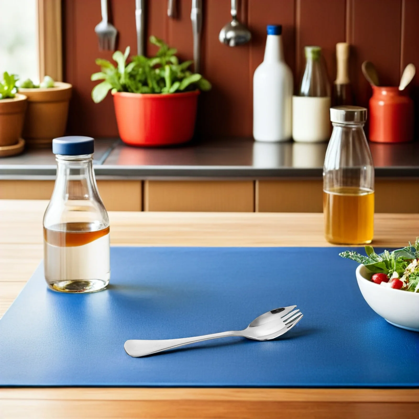 Two-In-One Spork Stainless Steel Fork Spoon Dual-Purpose Utensil For Camping Outdoor Picnic Salad Dessert Noodle Meal
Two-In-One Spork Stainless Steel Fork Spoon Dual-Purpose Utensil For Camping Outdoor Picnic Salad Dessert Noodle Meal