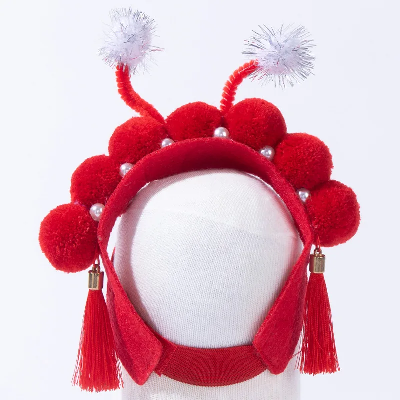Hot Sale Fashionable New Chinese-style Pet Hats, Teddy Outfits, Peking Opera Tassel Headwear, Cat Head Covers, Pet Supplies
Hot Sale Fashionable New Chinese-style Pet Hats, Teddy Outfits, Peking Opera Tassel Headwear, Cat Head Covers, Pet Supplies