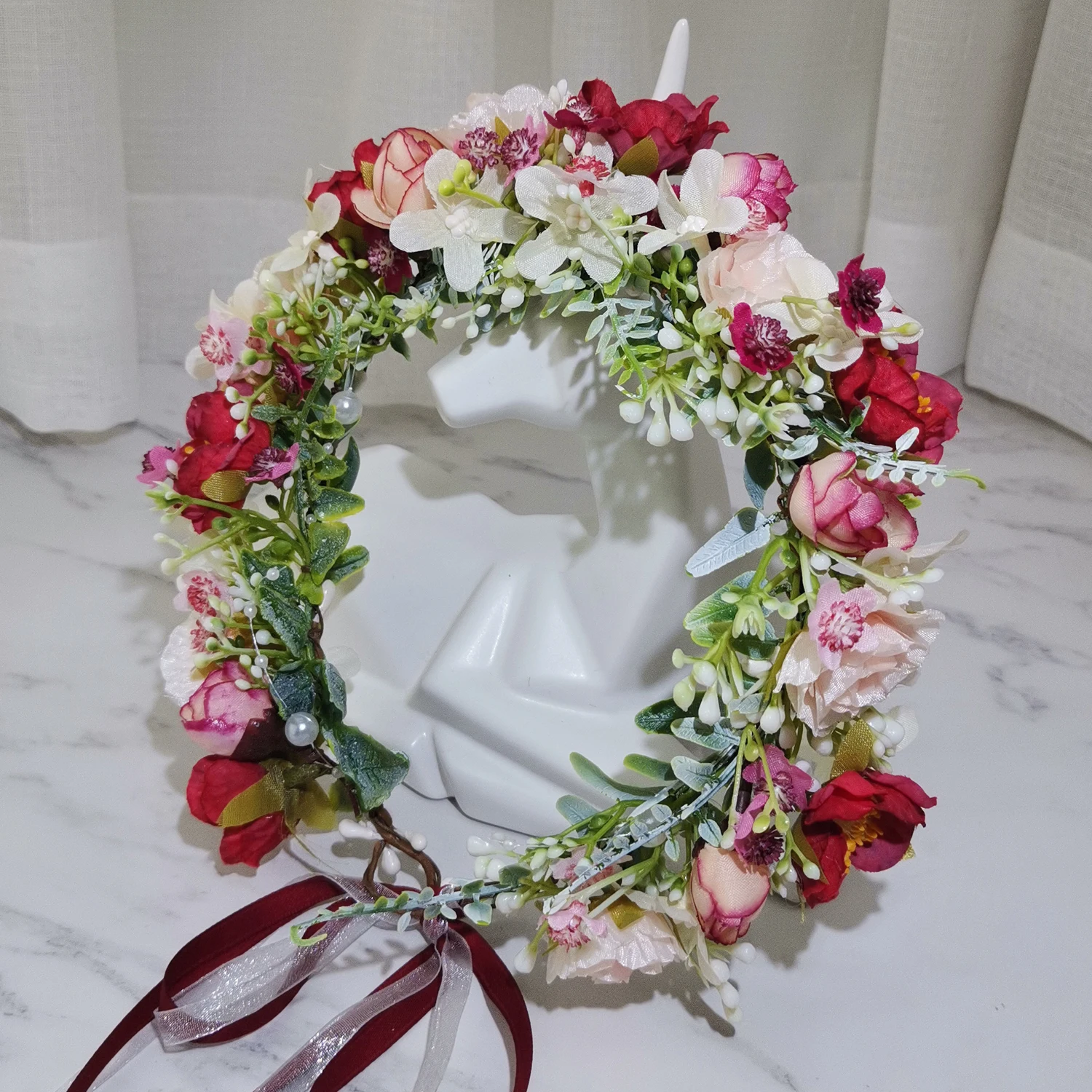 Rose Flower Crown Headwear Girls' Dress Hair Accessories Wedding Bridal Headband Ornament Kids Children Floral Garlands
Rose Flower Crown Headwear Girls' Dress Hair Accessories Wedding Bridal Headband Ornament Kids Children Floral Garlands