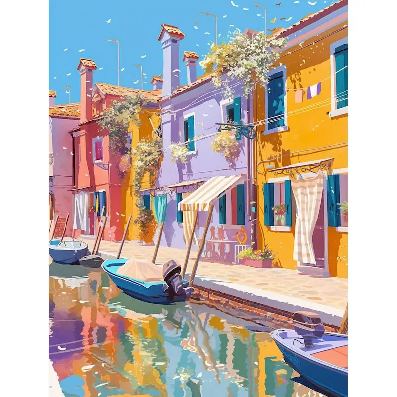 GATYZTORY Paint By Number Kits Seaside Town Landscape Crafts On Canvas HandPainted Art Gift DIY Drawing By Numbers Home
GATYZTORY Paint By Number Kits Seaside Town Landscape Crafts On Canvas HandPainted Art Gift DIY Drawing By Numbers Home