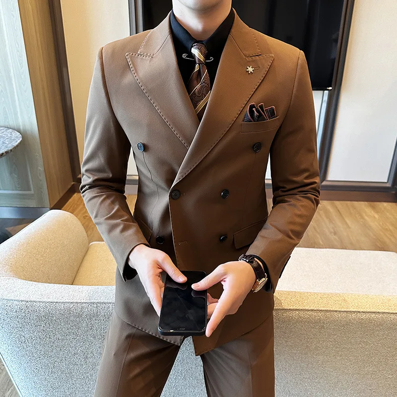 wm3Men's wedding suit three-piece suit groom double-breasted business slim casual men's suit
wm3Men's wedding suit three-piece suit groom double-breasted business slim casual men's suit