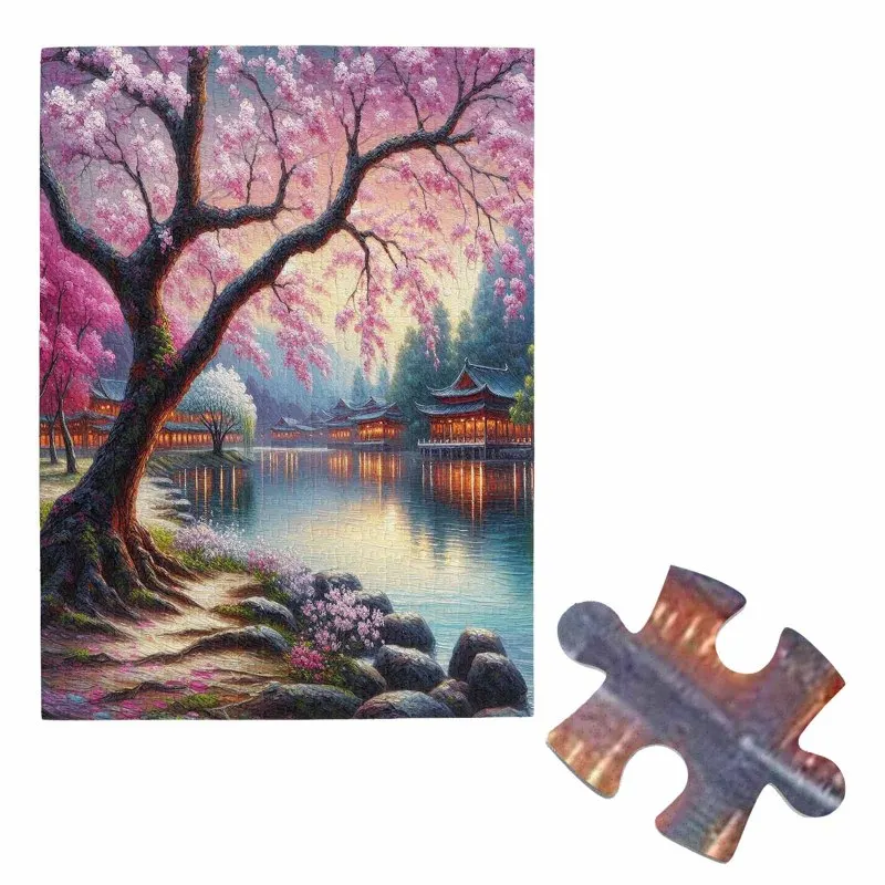 500pcs Jigsaw Puzzle for Adults - Cherry blossom tree, Japanese pavilion, serene landscape, Brain Challenging Gift
500pcs Jigsaw Puzzle for Adults - Cherry blossom tree, Japanese pavilion, serene landscape, Brain Challenging Gift