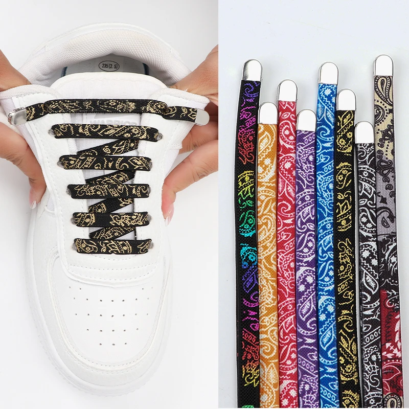 Шнурки без завязывания, 1 пара, эластичные шнурки для детей и взрослых с цветком кешью, плоские шнурки 8 мм без завязывания, аксессуары для спортивной обуви
Шнурки без завязывания, 1 пара, эластичные шнурки для детей и взрослых с цветком кешью, плоские шнурки 8 мм без завязывания, аксессуары для спортивной обуви