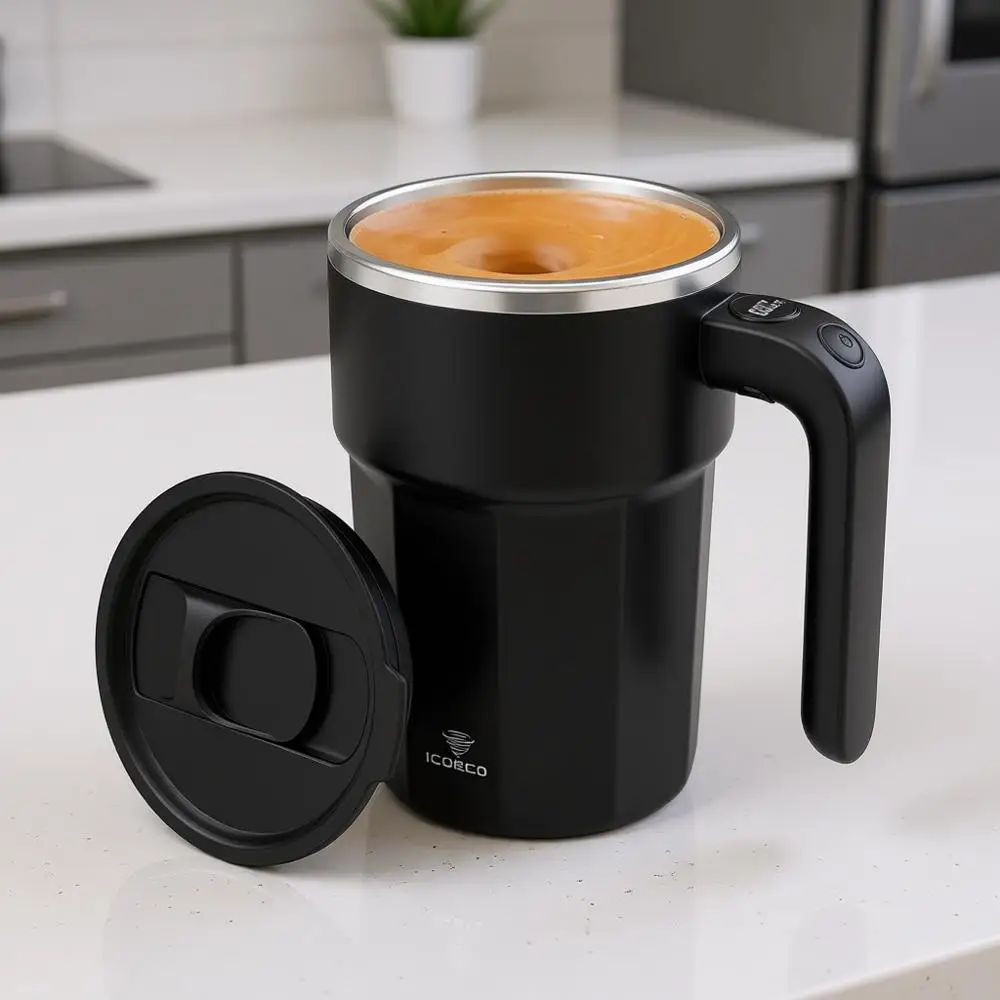 Электрическая чашка для смешивания на 12 унций, цвет кремовый | Перезаряжаемый, для кофе и офисного использования (черный)
Электрическая чашка для смешивания на 12 унций, цвет кремовый | Перезаряжаемый, для кофе и офисного использования (черный)