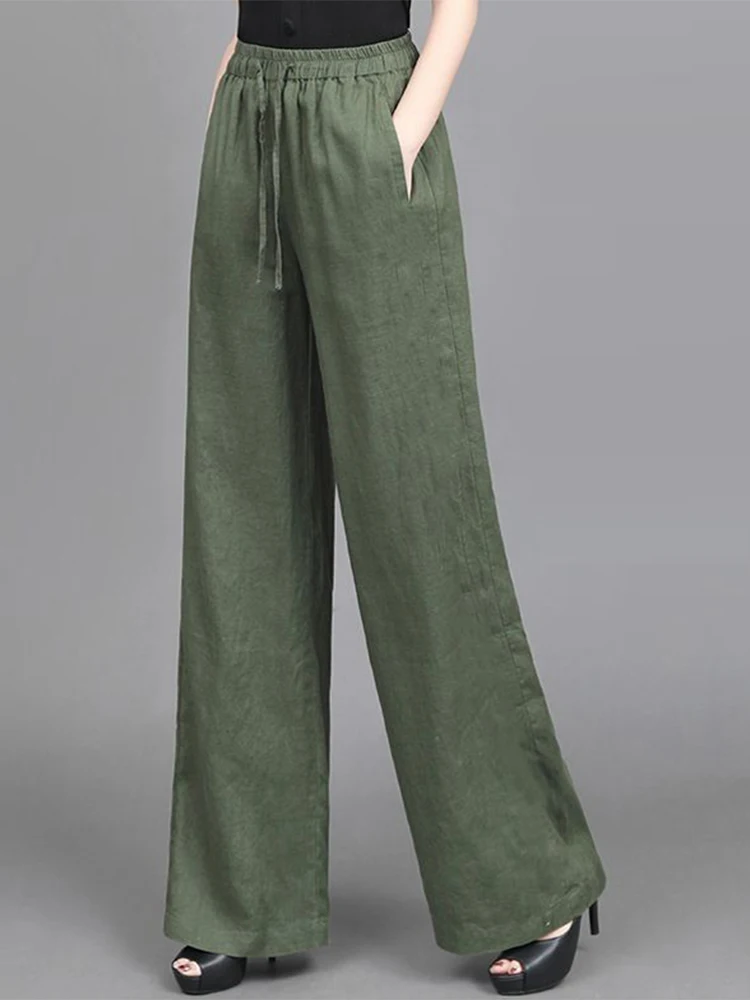 High Waist Wide Leg Cotton Linen Pants Women Summer Loose Fit Slimming Straight Casual Trousers Brandless Spring Summer
High Waist Wide Leg Cotton Linen Pants Women Summer Loose Fit Slimming Straight Casual Trousers Brandless Spring Summer
