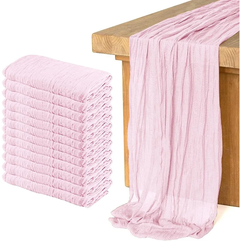 Of 12 Cheesecloth Table Runners Measuring 21.7×72.8 Inches, Bohemian Style Gauze Table Runner, Charming Rustic Decoration for Weddings And Birthday Celebrations
Of 12 Cheesecloth Table Runners Measuring 21.7×72.8 Inches, Bohemian Style Gauze Table Runner, Charming Rustic Decoration for Weddings And Birthday Celebrations