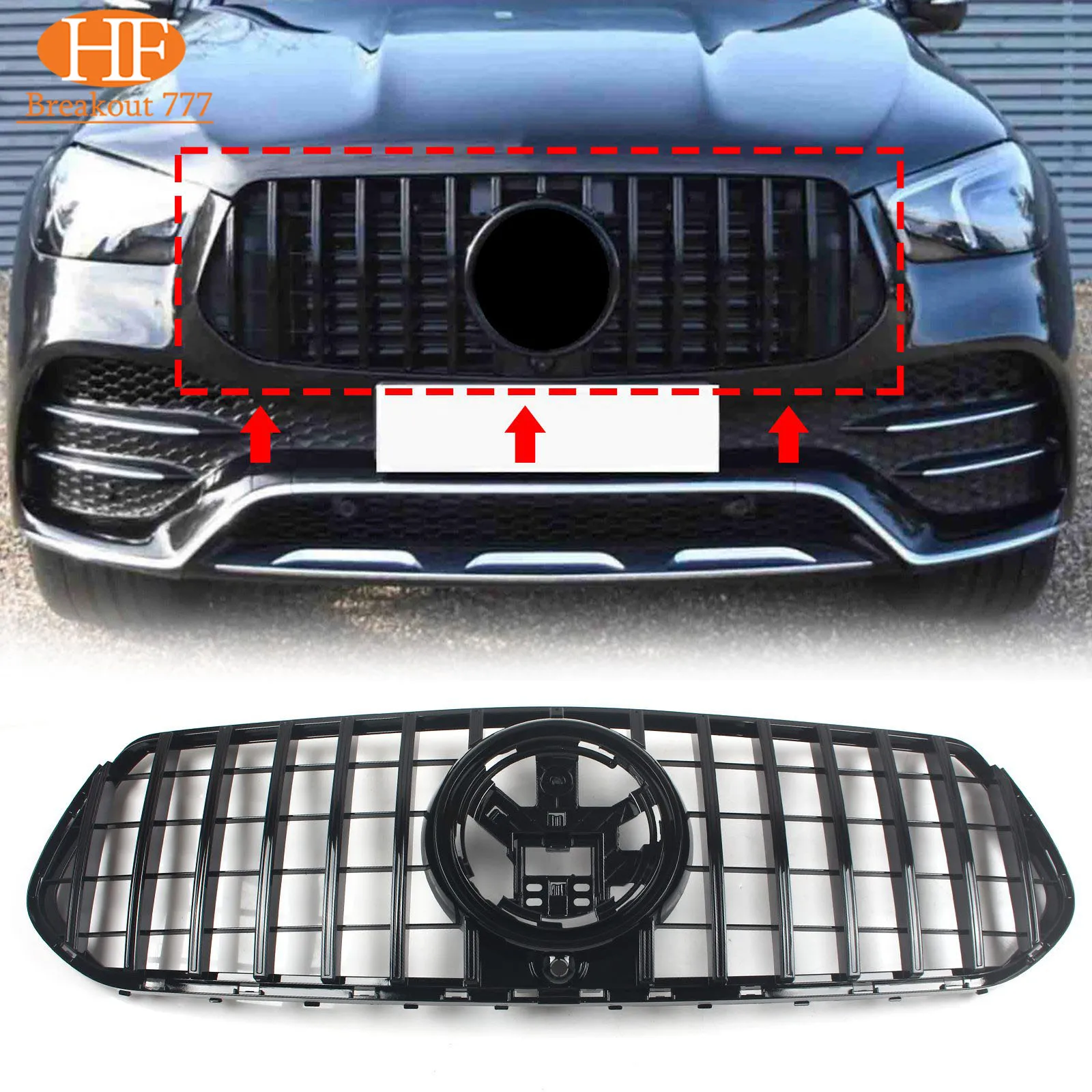 Car Front Inlet Mesh Bumper Grille Grid Grill Refit For Mercedes Benz GLE-Class W167 2020 2021 2022 GT Style
Car Front Inlet Mesh Bumper Grille Grid Grill Refit For Mercedes Benz GLE-Class W167 2020 2021 2022 GT Style