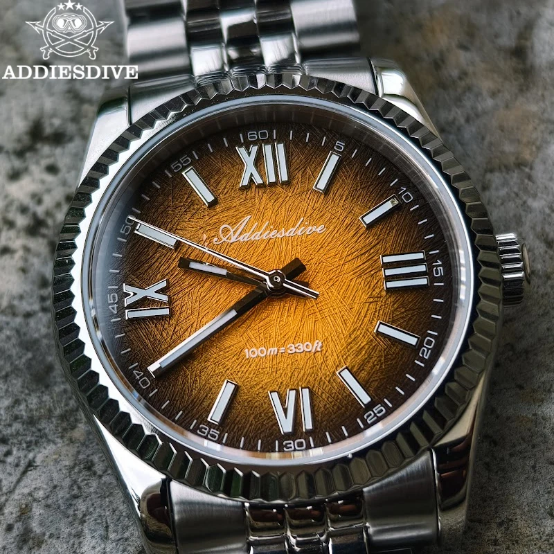 ADDIESDIVE 36mm Men Watches New AD2512 Sapphire AR Coated Glass VH31 Quartz Wristwatch Dive 100m Waterproof BGW9 Luminous Watch
ADDIESDIVE 36mm Men Watches New AD2512 Sapphire AR Coated Glass VH31 Quartz Wristwatch Dive 100m Waterproof BGW9 Luminous Watch