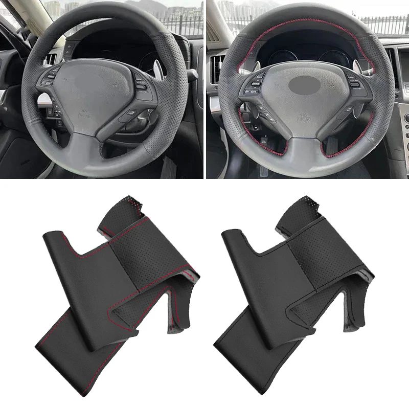 For Infiniti G37 G35 G25 EX35 EX25 EX37 Q60 QX50 2014 2015 Q40 IPL G Coupe 2013 Hand Braid Car Steering Wheel Cover Leather Trim
For Infiniti G37 G35 G25 EX35 EX25 EX37 Q60 QX50 2014 2015 Q40 IPL G Coupe 2013 Hand Braid Car Steering Wheel Cover Leather Trim