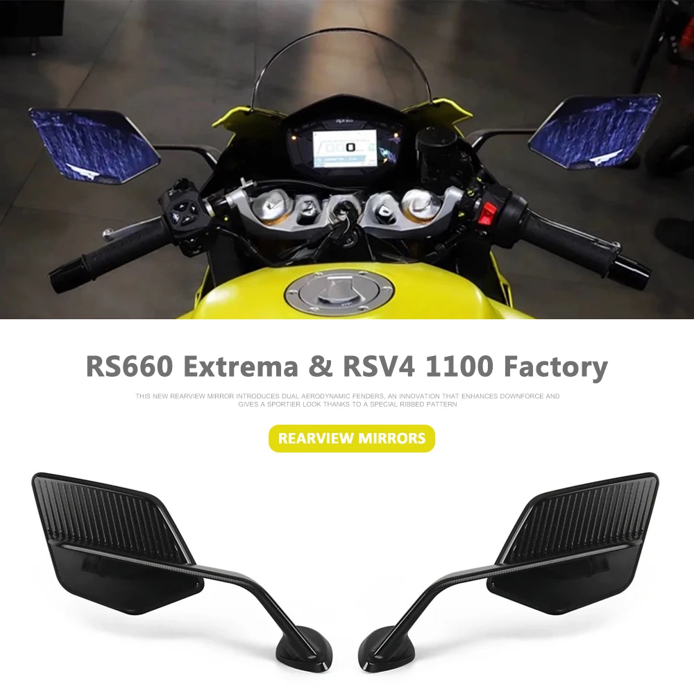 Rearview Mirror For Aprilia RS 660 RSV4 1100 RS660 2020-2024 Stealth Sport Winglet Mirror Kits Adjustable Stealth Max Mirrors
Rearview Mirror For Aprilia RS 660 RSV4 1100 RS660 2020-2024 Stealth Sport Winglet Mirror Kits Adjustable Stealth Max Mirrors