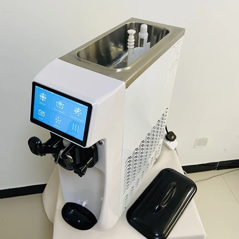 Fully Automatic Ice Cream Machine Commercial Single Head Soft Table Cone Machine
Fully Automatic Ice Cream Machine Commercial Single Head Soft Table Cone Machine