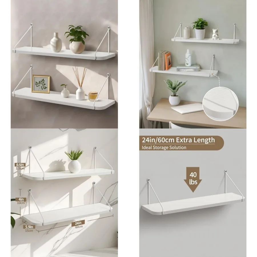 Floating Shelves, 24 inch Long Shelves for Wall, Hanging Storage Shelf for Kitchen Bedroom Living Room, Wood Chic Wall Decor, S
Floating Shelves, 24 inch Long Shelves for Wall, Hanging Storage Shelf for Kitchen Bedroom Living Room, Wood Chic Wall Decor, S