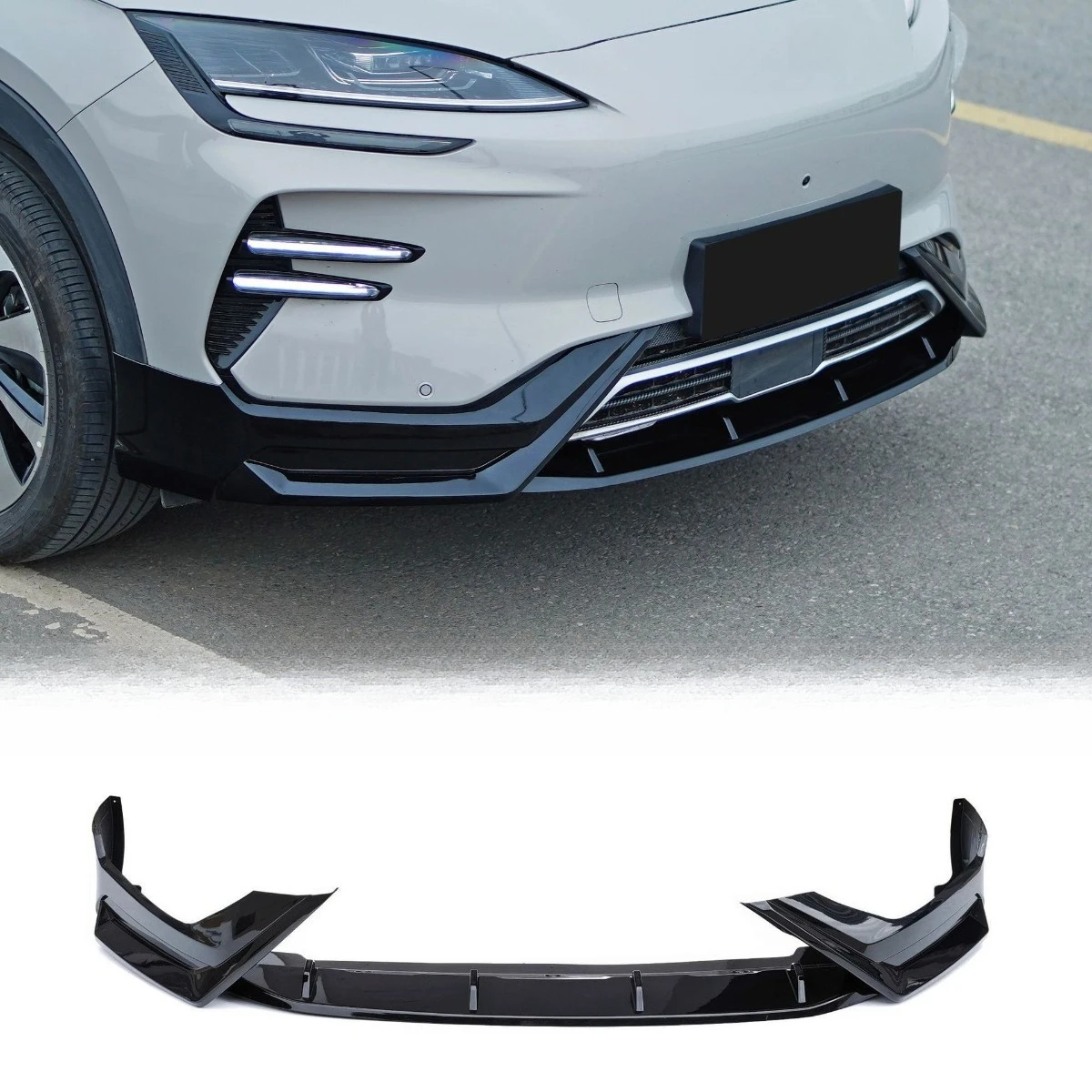 For BYD Song PLUS 2023+ Car Rear Front Bumper Spoiler Lip Diffuser Modification Part Rear Roof Mid Spoiler Wing Accessories