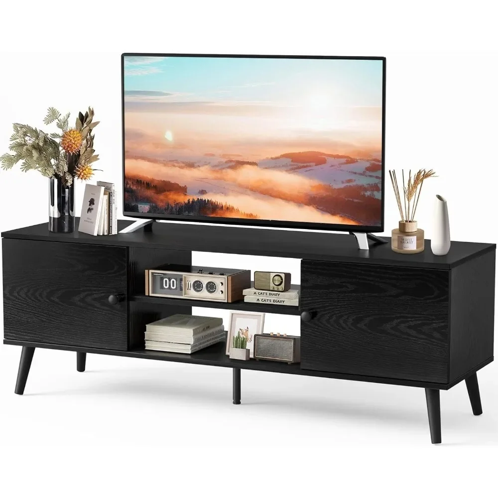 Modern Mid Century Storage, Media Console Table 2 Cabinet, Soft Hinge, Handle Door, Wooden Living Room
Modern Mid Century Storage, Media Console Table 2 Cabinet, Soft Hinge, Handle Door, Wooden Living Room