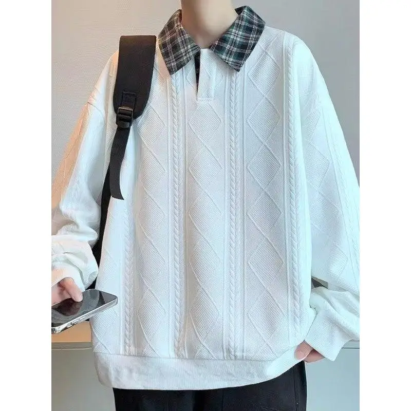 Casual Long Sve irt Hoodie Men's Spring Autumn New Trendy Brand Turn Collar Couple Embroidery Versatile Top
Casual Long Sve irt Hoodie Men's Spring Autumn New Trendy Brand Turn Collar Couple Embroidery Versatile Top