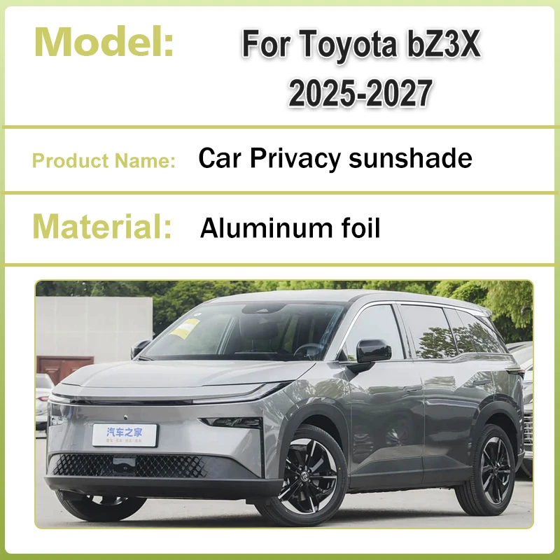 Car Sunshades For Toyota bZ3X Accessories EG10 2025 2026 2027 Window Foldable Sun Visors Privacy Sun Shade Shading Covers Parts
Car Sunshades For Toyota bZ3X Accessories EG10 2025 2026 2027 Window Foldable Sun Visors Privacy Sun Shade Shading Covers Parts