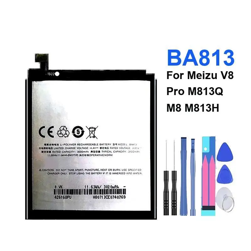 BA813 Портативный аккумулятор для мобильного телефона емкостью 3100 мАч для Meizu V8 Pro M813Q M8 M813H Экологически чистый
BA813 Портативный аккумулятор для мобильного телефона емкостью 3100 мАч для Meizu V8 Pro M813Q M8 M813H Экологически чистый