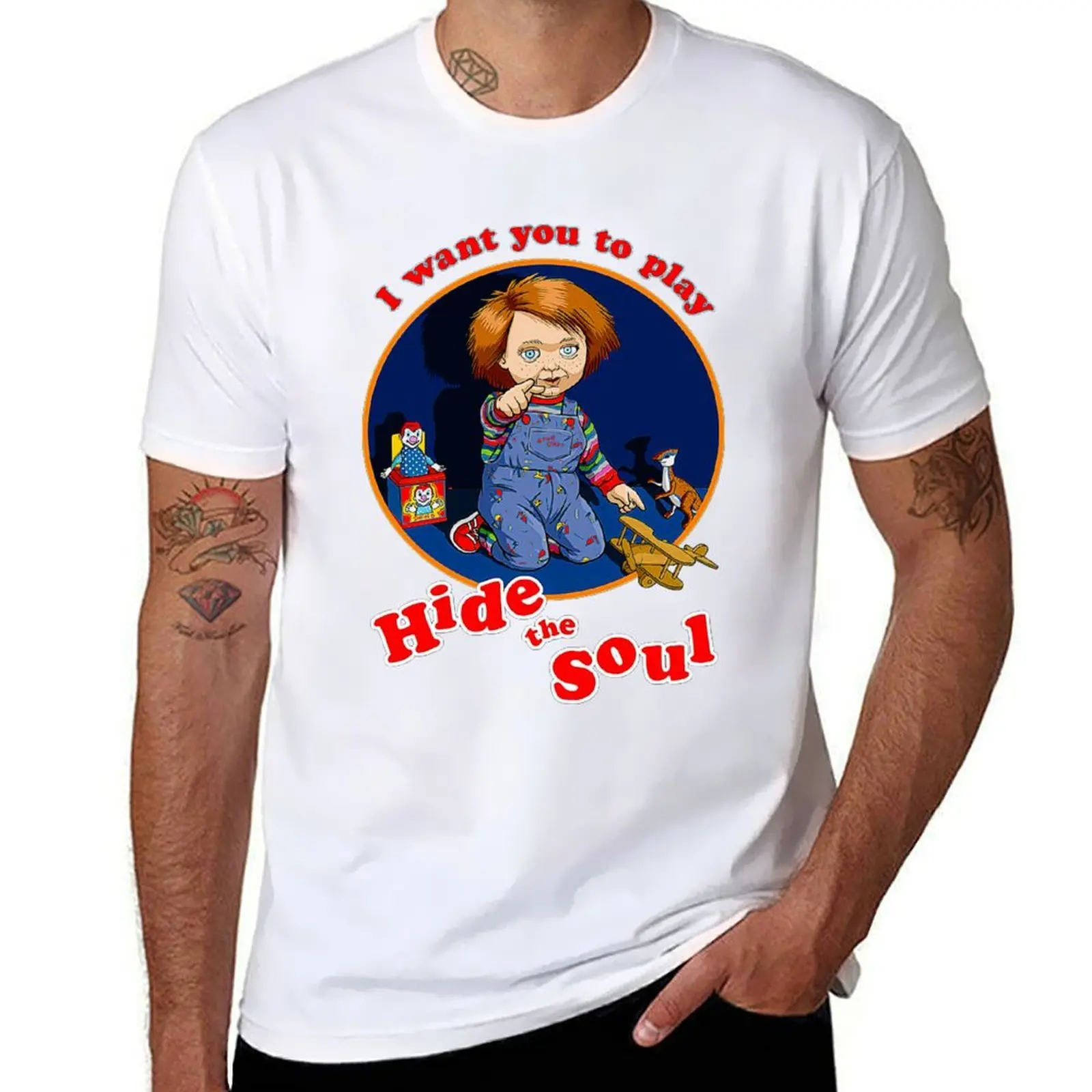 Chucky Doll T-Shirt t shirts for man cotton funny funny t shirts dark humor T-Shirt
Chucky Doll T-Shirt t shirts for man cotton funny funny t shirts dark humor T-Shirt