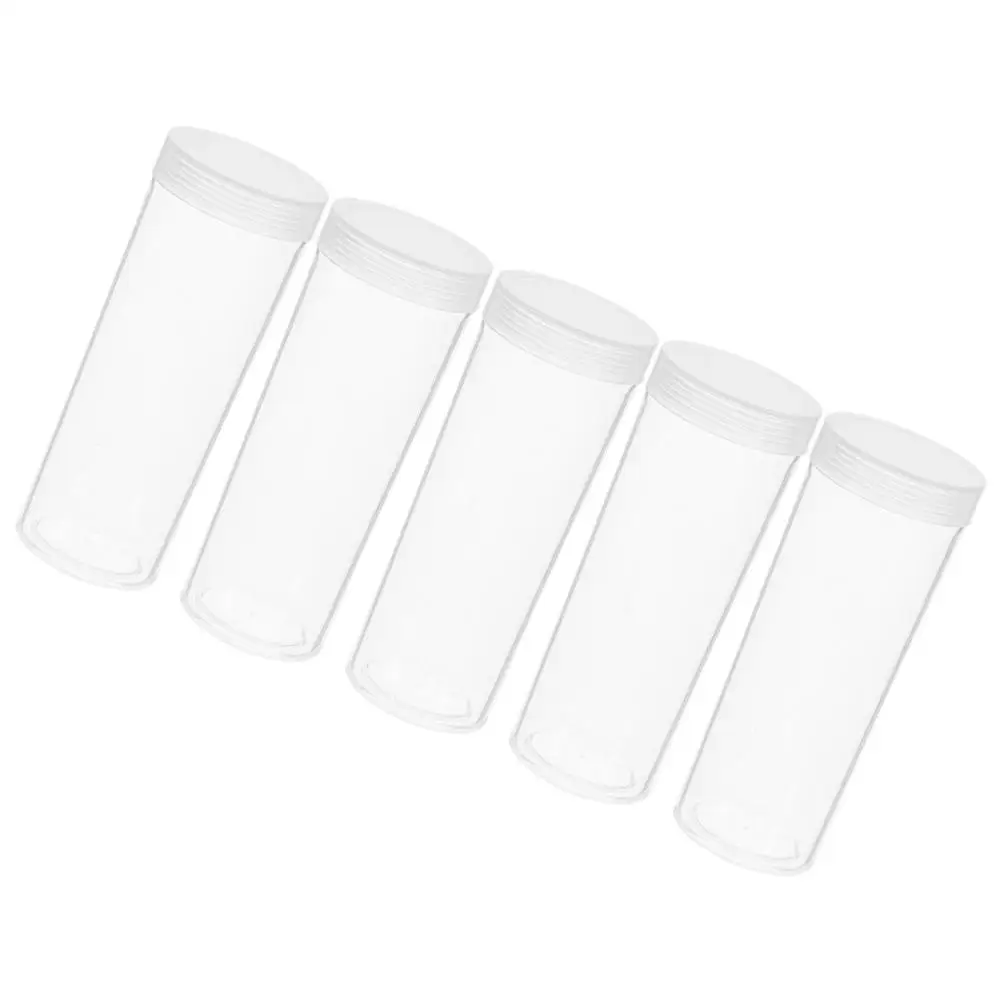 5pcs Coin Storage Tubes Transparent Plastic Containers Sealed Lids For Commemorative Coins Collecting Displays Favor Giving
5pcs Coin Storage Tubes Transparent Plastic Containers Sealed Lids For Commemorative Coins Collecting Displays Favor Giving