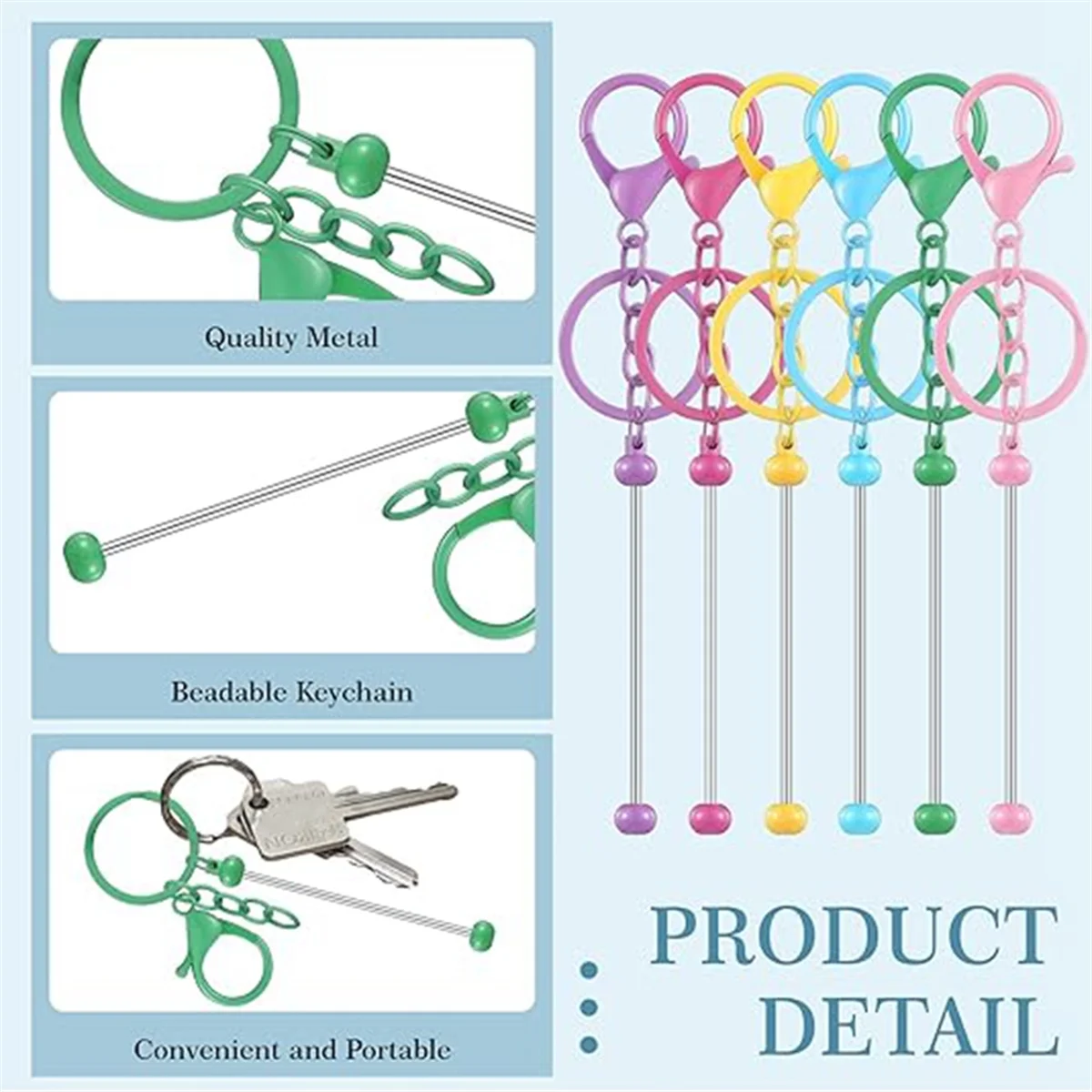 beadable keychain bar24Pcs Beaded Keychains Bulk Beads DIY Blank Keychains Metal Beaded Keychains for Beaded Keychain Crafts B
beadable keychain bar24Pcs Beaded Keychains Bulk Beads DIY Blank Keychains Metal Beaded Keychains for Beaded Keychain Crafts B
