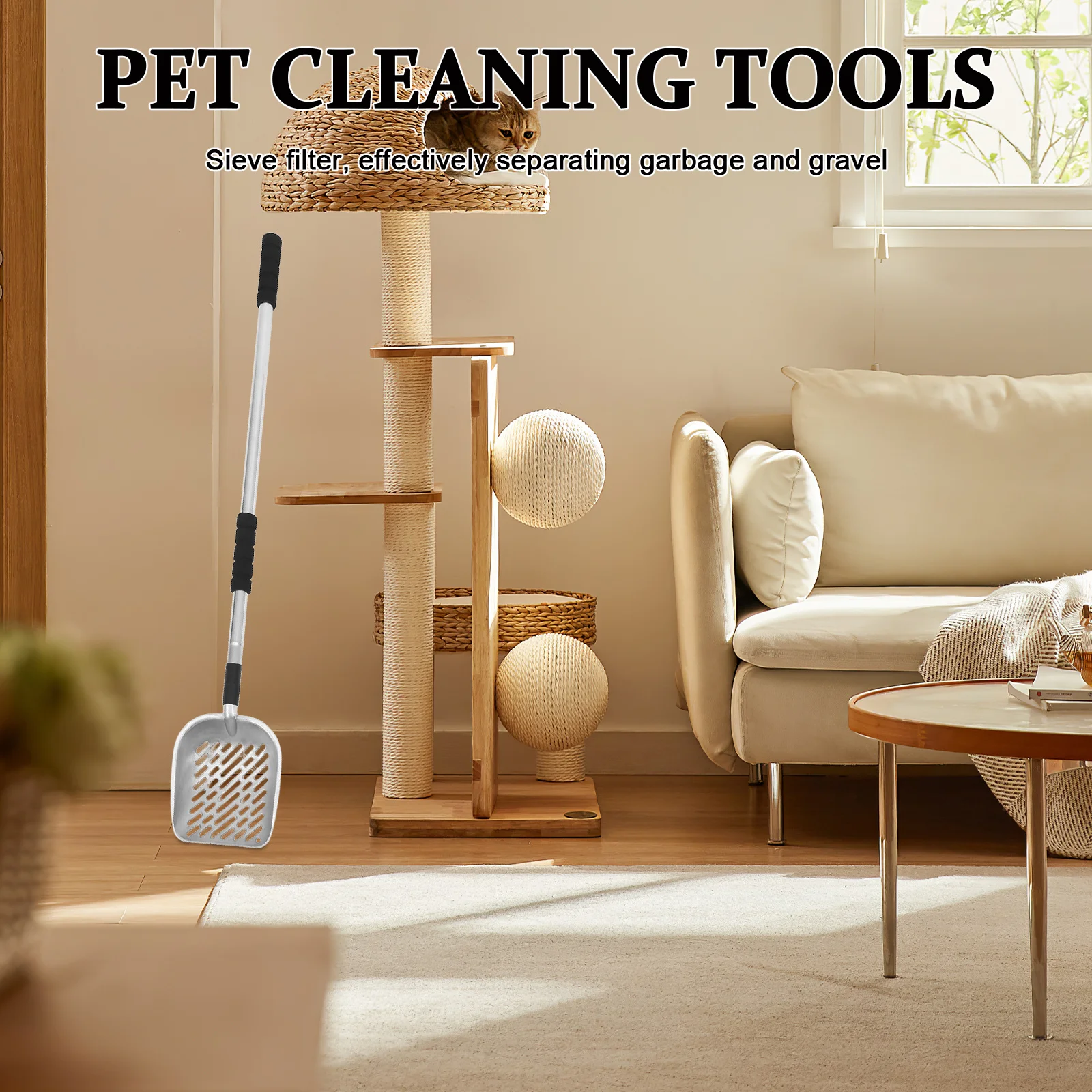 Long Handle Pet Litter Scoop Cat Litter Scooper Portable Reusable Sifter Filter Shovel for Easy Waste Cleaning
Long Handle Pet Litter Scoop Cat Litter Scooper Portable Reusable Sifter Filter Shovel for Easy Waste Cleaning