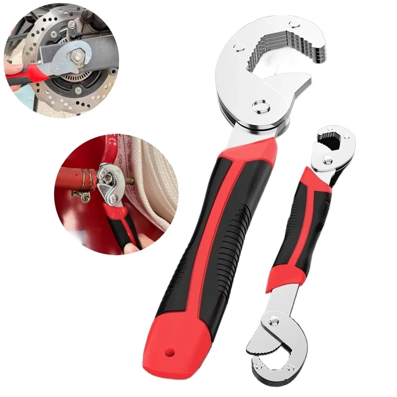 Large Size Universal 3-Sided Teeth Multi-Function Adjustable Wrench Quick Pipe Wrench Tool Set for DIY Home Plumbing Automotive
Large Size Universal 3-Sided Teeth Multi-Function Adjustable Wrench Quick Pipe Wrench Tool Set for DIY Home Plumbing Automotive