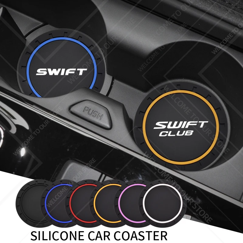 2PCS For Suzuki Swift CLUB Sports LOGO Z12E ZC33S PVC Silicone Car Coaster Water Cup Slots Non-Slip Pad Drink Mat Accessories
2PCS For Suzuki Swift CLUB Sports LOGO Z12E ZC33S PVC Silicone Car Coaster Water Cup Slots Non-Slip Pad Drink Mat Accessories
