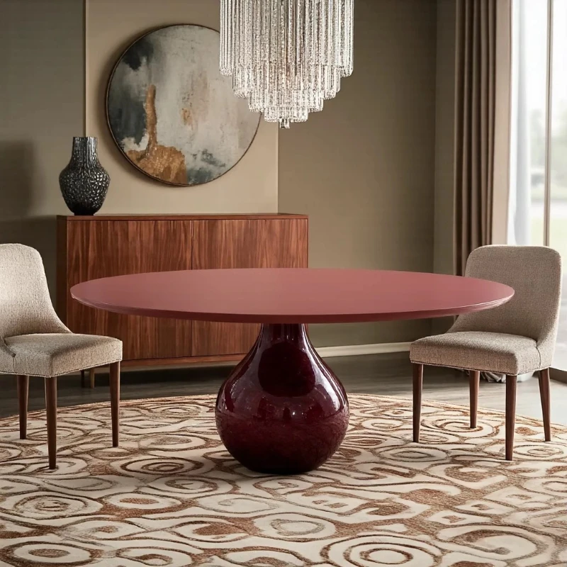Modern simple water drop round table sense light luxury large apartment villa dining room Italian minimalist solid wood dining
Modern simple water drop round table sense light luxury large apartment villa dining room Italian minimalist solid wood dining