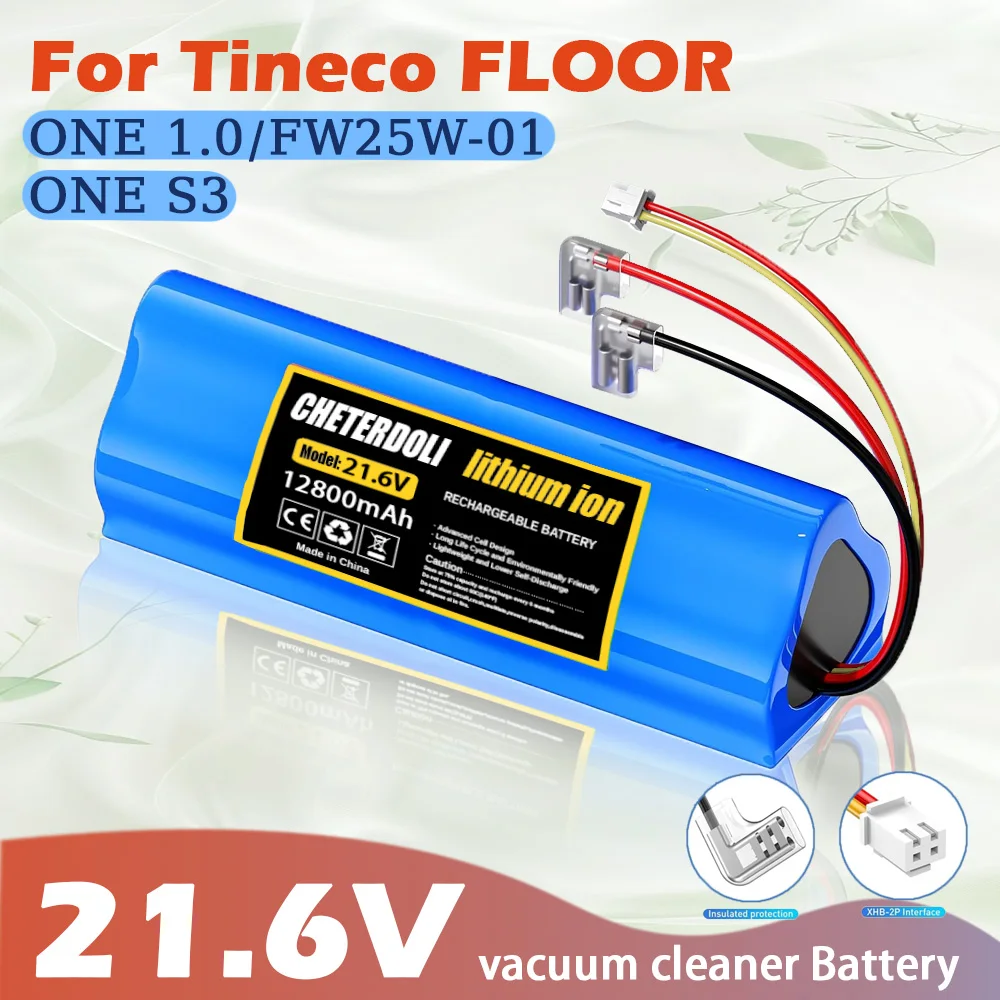 【100% New】21.6V 12800mAh Li-ion Battery for Tineco Floor One S3, Tineco S3,Tineco FLOOR ONE 1.0 FW25M-01 Vacuum Cleaner Battery
【100% New】21.6V 12800mAh Li-ion Battery for Tineco Floor One S3, Tineco S3,Tineco FLOOR ONE 1.0 FW25M-01 Vacuum Cleaner Battery