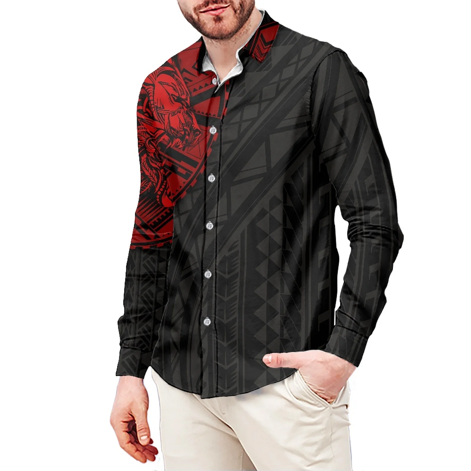 Tiger Head Tattoo Print Tribe Polynesian Style Men's Shirt Stand-Up Collar Shirt 6XL Slim Long Sleeve Men's Shirt Men's Clothing
Tiger Head Tattoo Print Tribe Polynesian Style Men's Shirt Stand-Up Collar Shirt 6XL Slim Long Sleeve Men's Shirt Men's Clothing