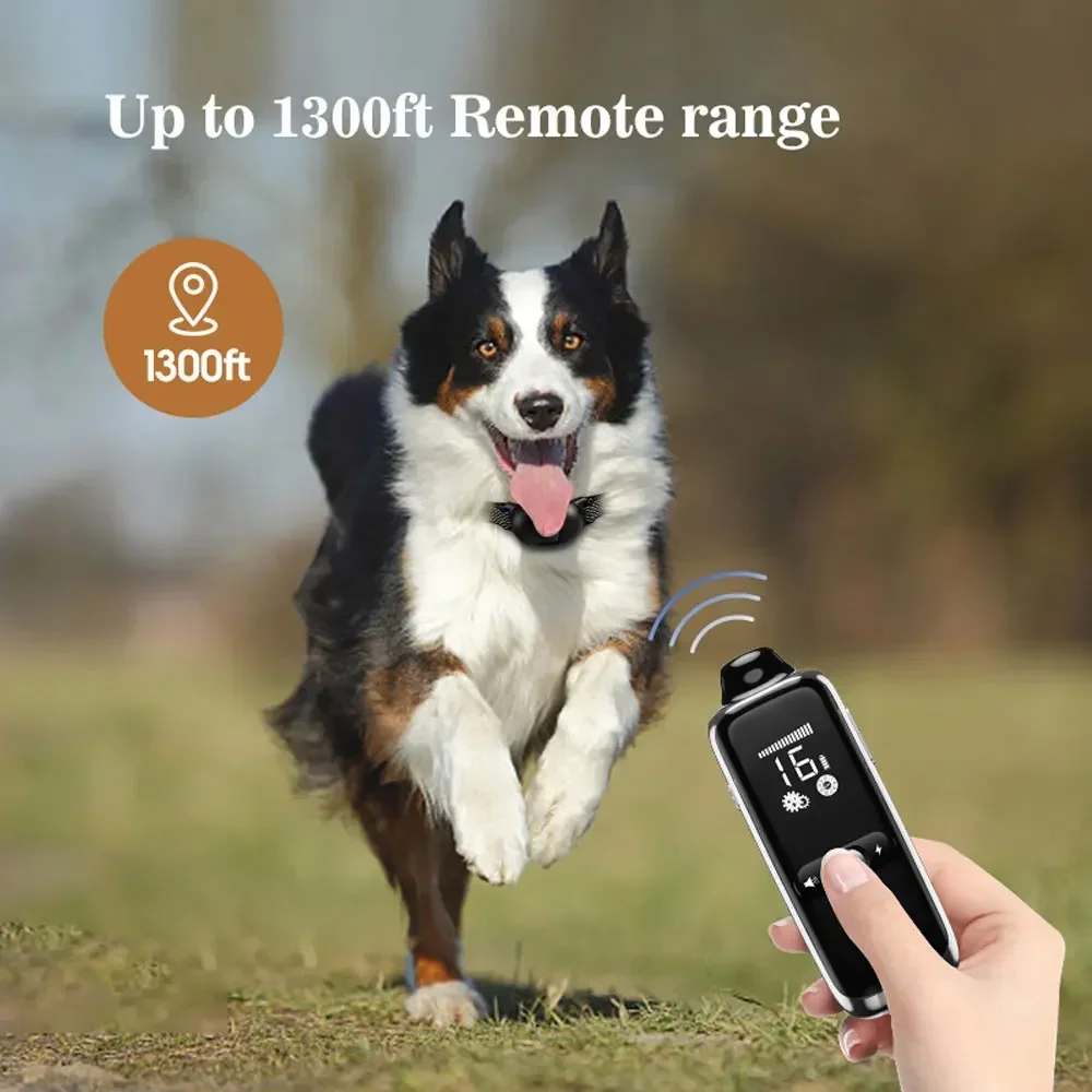 New Dog Smart Training Device, Rechargeable Waterproof 400M Remote Control Pet Trainer, Electronic Dog Anti-Bark Collar for Dogs
New Dog Smart Training Device, Rechargeable Waterproof 400M Remote Control Pet Trainer, Electronic Dog Anti-Bark Collar for Dogs