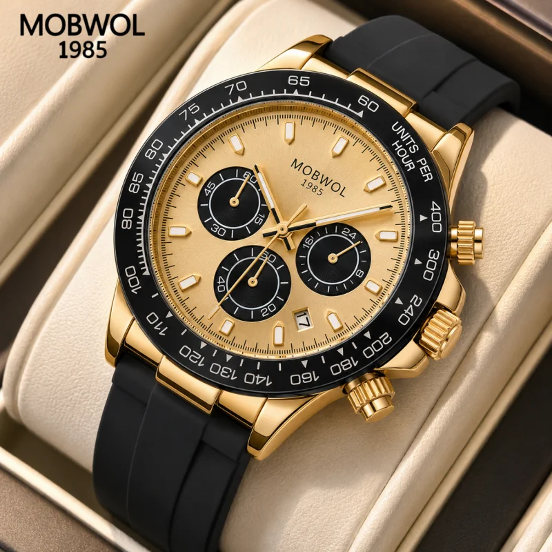 MOBWOL 1985 Luxury Men Watch Quartz Man Watches Waterproof Luminous Top Brand Watch for Men Date Chronograph Sport Wristwatch
MOBWOL 1985 Luxury Men Watch Quartz Man Watches Waterproof Luminous Top Brand Watch for Men Date Chronograph Sport Wristwatch