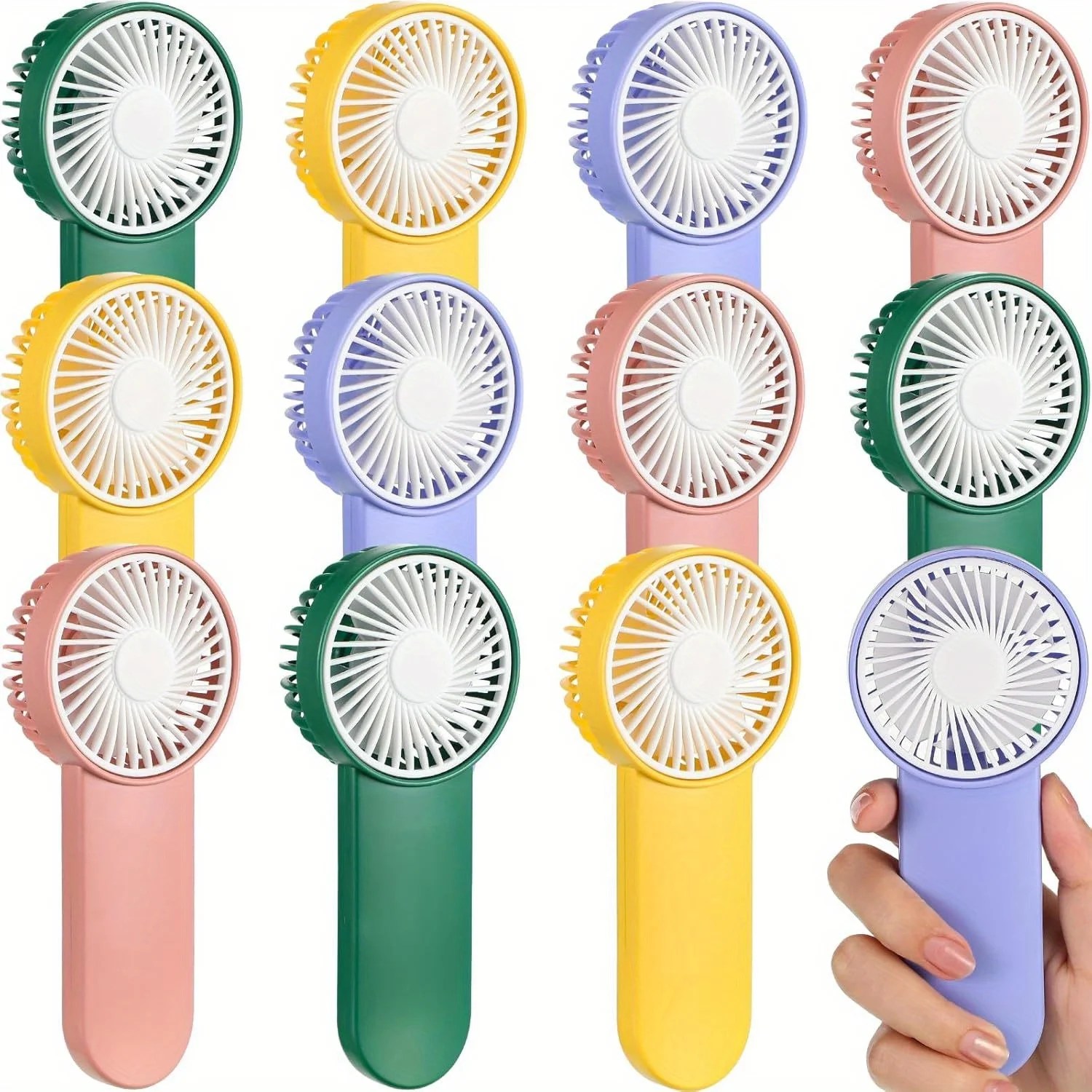 12pcs Mini Handheld Personal Fans (AA Batteries Not Included) for Travel, Camping, Indoor And Outdoor Use - Lightweight And Cool for Men And Women | Compact Fans | Durable Plastic Material, Portable Design, Convenient Button Control
12pcs Mini Handheld Personal Fans (AA Batteries Not Included) for Travel, Camping, Indoor And Outdoor Use - Lightweight And Cool for Men And Women | Compact Fans | Durable Plastic Material, Portable Design, Convenient Button Control
